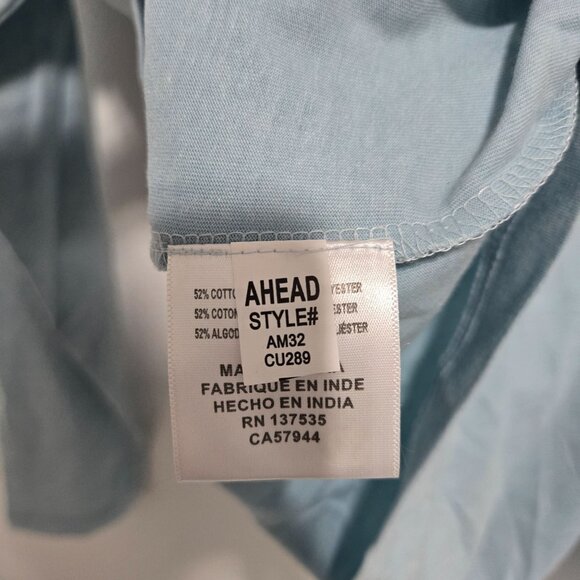 Ahead Mens Bay Hill Golf Club 1/4 Zip Pullover in Mist Blue - Size Small - Picture 6 of 7